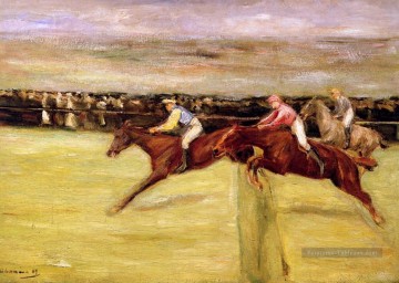 courses de chevaux Max Liebermann impressionnisme allemand sport Peinture à l'huile